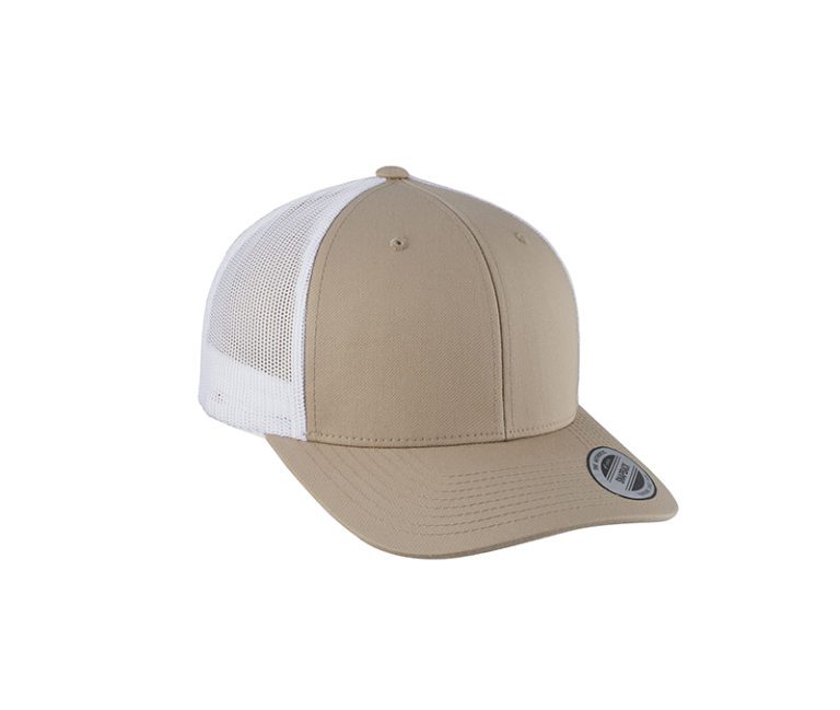 YP Classics® Retro Trucker Cap – 2-Tone Khaki & White