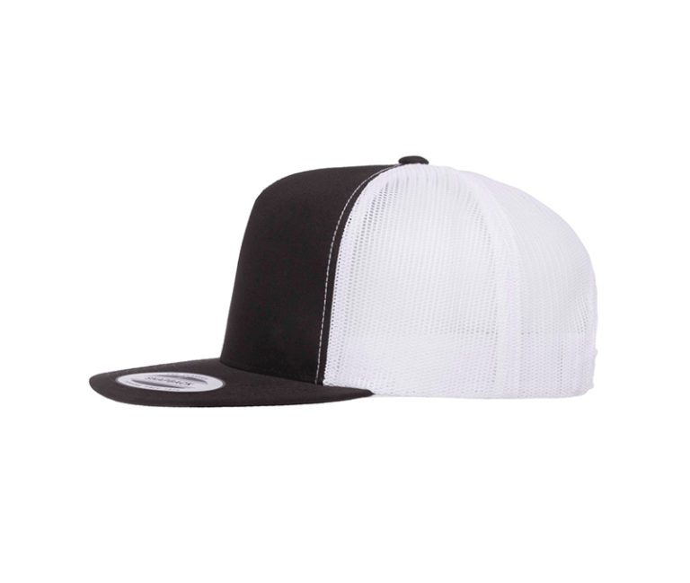 YP Classics® Retro Trucker Cap – 2-Tone Black & White