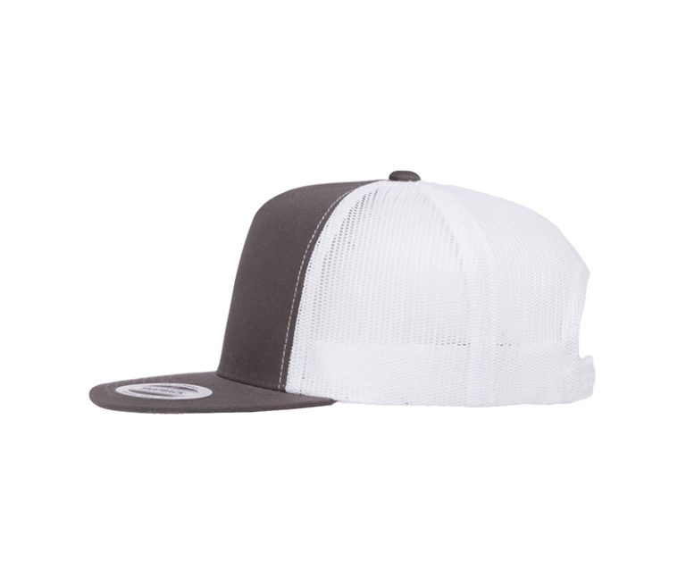 YP Classics® Retro Trucker Cap – 2-Tone Charcoal & White