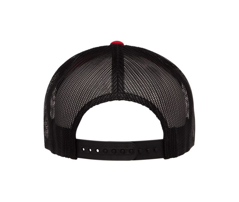 YP Classics® Retro Trucker Cap – 2-Tone Red & Black