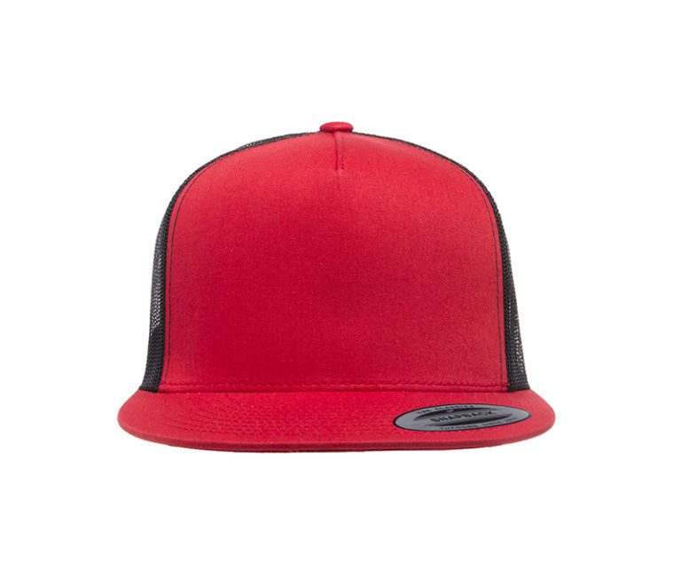 YP Classics® Retro Trucker Cap – 2-Tone Red & Black