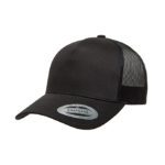 YP Classics® 5-Panel Retro Trucker Cap Black