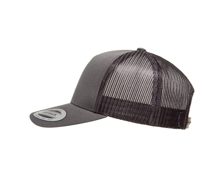 YP Classics® 5-Panel Retro Trucker Cap Charcoal