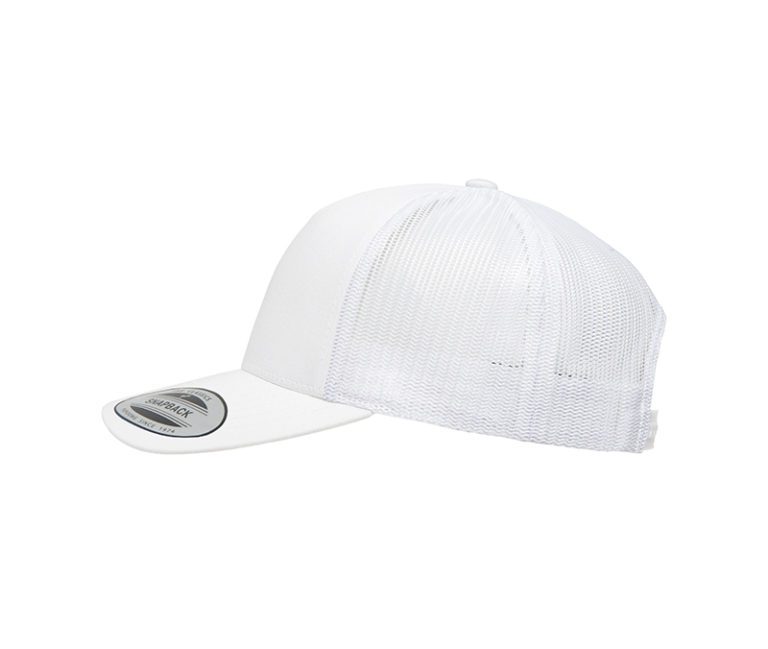 YP Classics® 5-Panel Retro Trucker Cap White