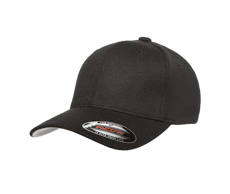 Flexfit® Cool & Dry pique mesh cap Black