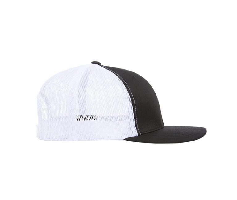 YP Classics® Retro Trucker Cap – 2-Tone White & Black
