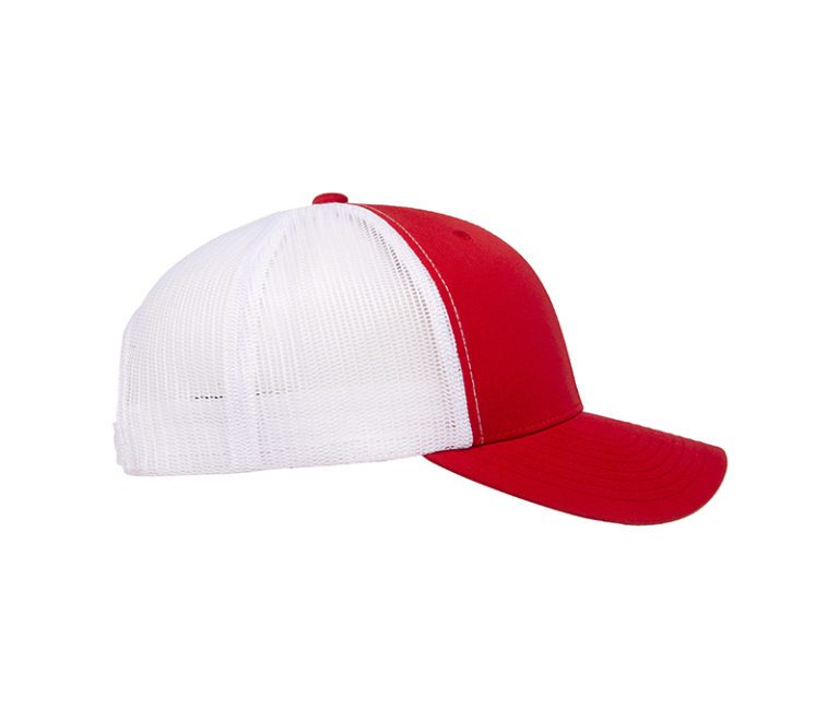 YP Classics® Retro Trucker Cap – 2-Tone Red & White