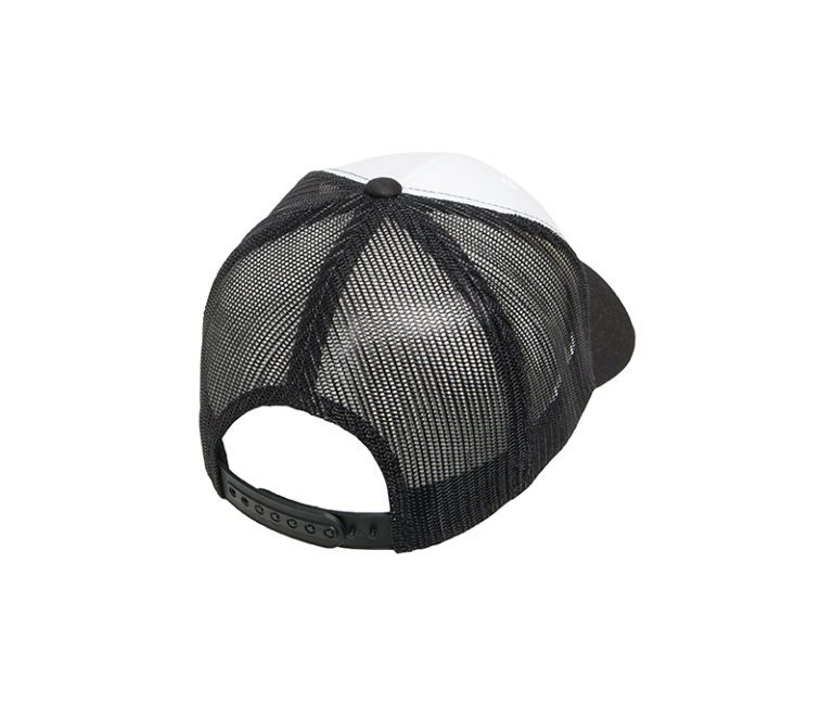 YP Classics® Retro Trucker with White Front Panel Black & White