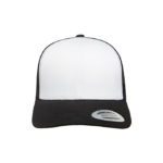 YP Classics® Retro Trucker with White Front Panel Black & White
