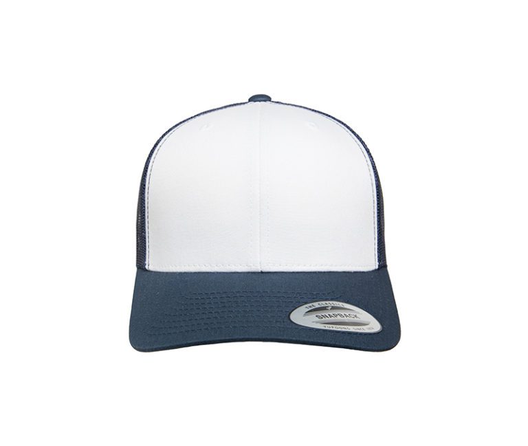 YP Classics® Retro Trucker with White Front Panel Navy & White