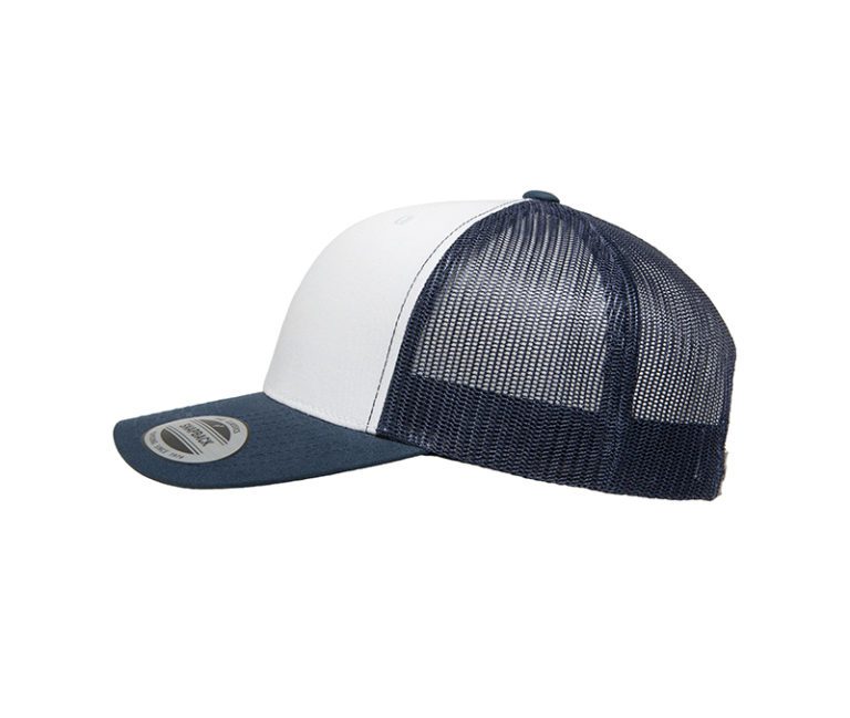 YP Classics® Retro Trucker with White Front Panel Navy & White