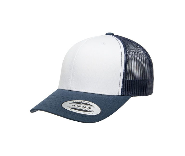 YP Classics® Retro Trucker with White Front Panel Navy & White