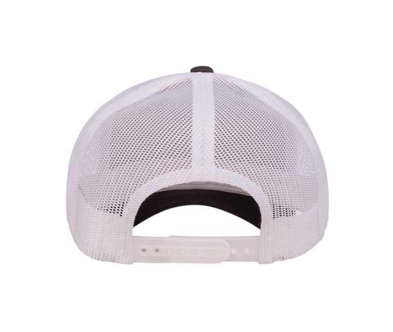 YP Classics® Retro Trucker Cap – 2-Tone White & Black