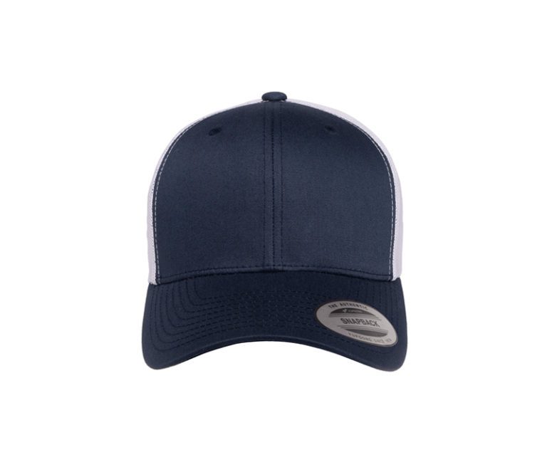 YP Classics® Retro Trucker Cap – 2-Tone Navy & White