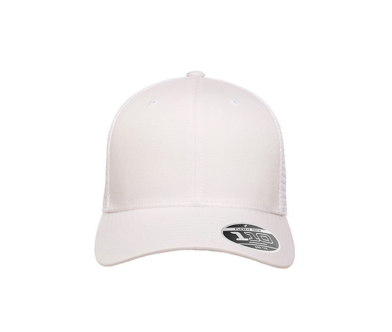 Flexfit 110® Mesh Cap 110T White Front
