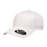 Flexfit 110® Mesh Cap 110T White Left Slant