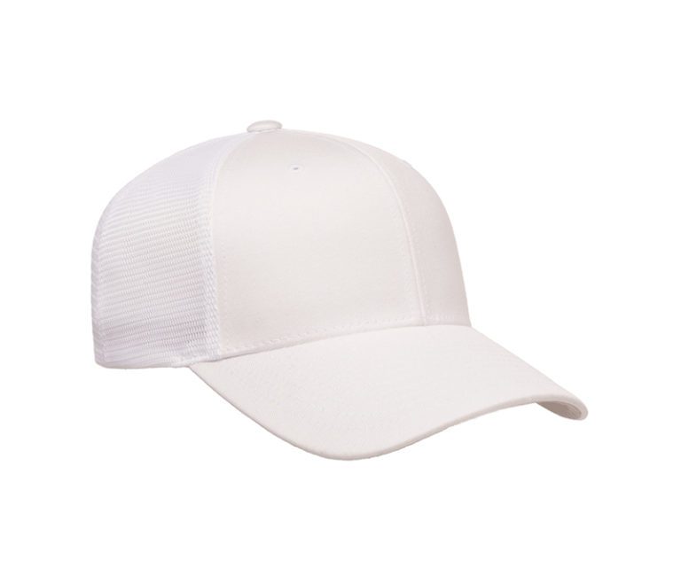 Flexfit 110® Mesh Cap 110T White Right Slant